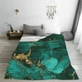 thumbnail image 5 of Vsdgher Green Gold Glitter Ultra-Soft Micro flannel Blanket Throw Blankets for Couch Sofa, Bed (4 sizes)-40"x30", 5 of 7