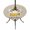 Beige Brown, variant on Round Outdoor Tablecloth with Umbrella Hole and Zipper, Bees Gnomes Tablecloth with Elastic Waterproof, Spring Floral Farmhouse Daisy Patio Table Covers for 55" - 60" Picnic Pool Tables