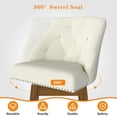 thumbnail image 6 of Tolead 30" Upholstered and Has Back Counter Bar Stools - Set of 2, Beige, 6 of 6