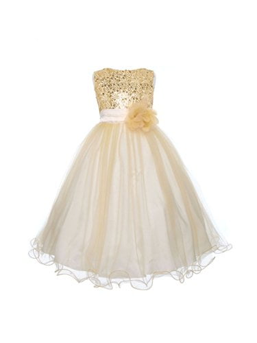 gold kid dresses