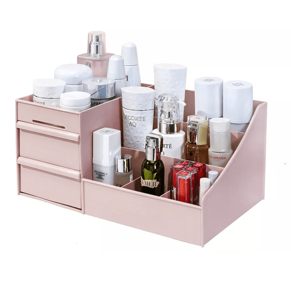 Organizador De Maquillaje Con Cajones Multifuncional ROSA