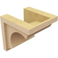 thumbnail image 5 of 7"W x 7"D x 7"H Wide Emerson Rough Cedar Woodgrain TimberThane Corbel, Primed Tan, 5 of 6