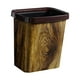 thumbnail image 4 of Bote de basura, cubo de basura Contenedor de basura decorativo Cesta de papel de estilo retro creativo Grano de madera de imitación para el hogar Sala 15L, 4 of 8