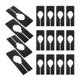 thumbnail image 4 of Practical Clothes Dividers Plastic Hangers Dividers Organizing Clothes Home Organization Black 30Pcs, 4 of 5