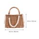 thumbnail image 4 of 1pc Beach Petra Bag Fashion Woman Bolso Bolso portátil de perla creativa, 4 of 7