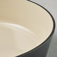 thumbnail image 5 of Tramontina Bestow 5.5-Quart Enameled Cast Iron Round Dutch Oven with Lid, Smoke with Gold Stainless Steel Knob, Oven-Safe, 5 of 8