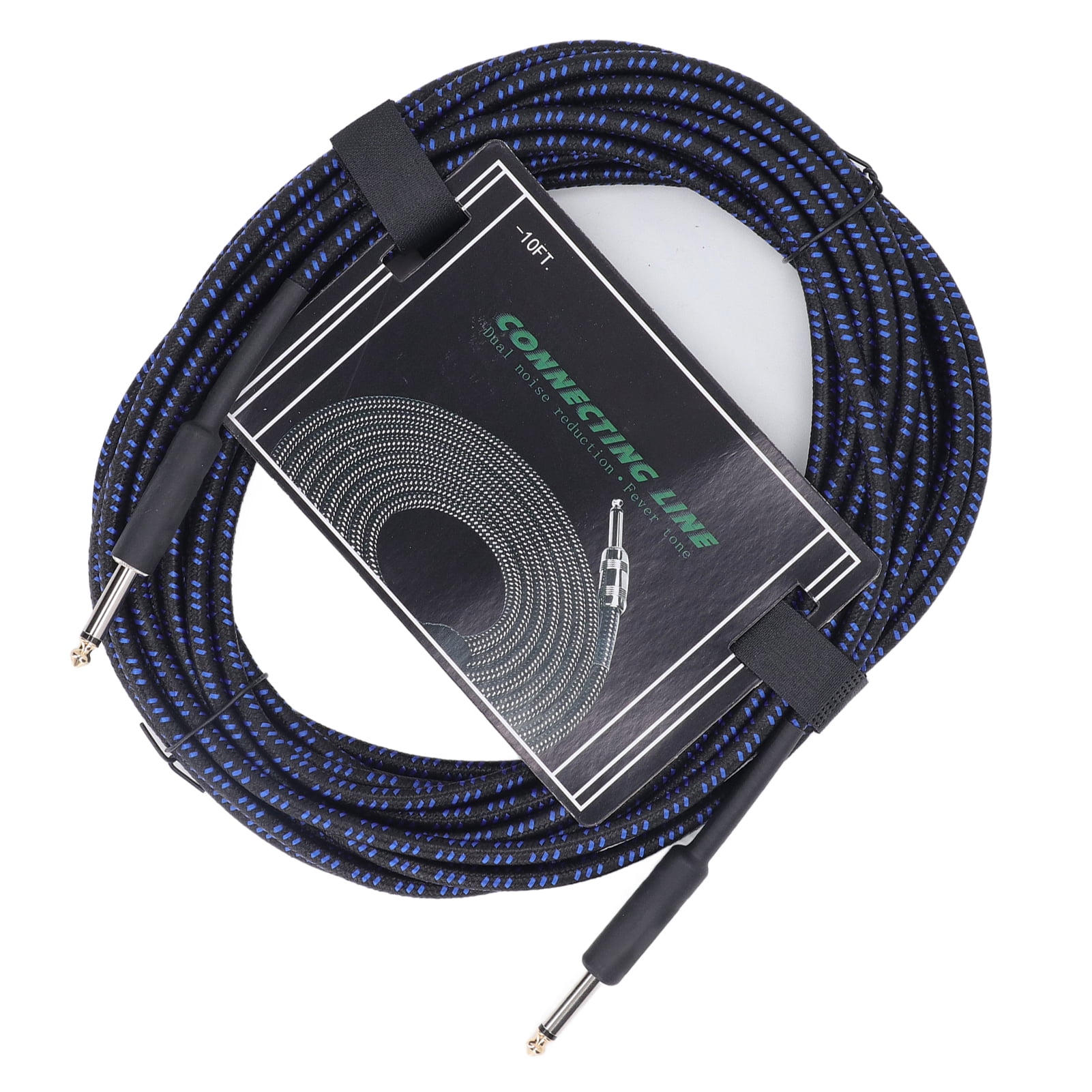 BIMZUC 32.8ft 10m Instrument Cable Musical Electric Guitar Bass Connection High Shielding Blue Audio Cord