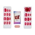 thumbnail image 6 of KISS colorFX by imPRESS Press On Nails , ‘Floating’, Red, Short Oval, 30 Count, 6 of 11