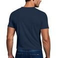 thumbnail image 4 of Fashion YLSDY Men's Quick Dry T Shirts Athletic Running Gym Sleeved Round Neck Solid Golf Daily Casual Stylish Collared Shirts 2025 Navy XL, 4 of 8