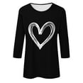 thumbnail image 4 of Women Blouse 3/4 Sleeve Petite, Plus Size Shirts for Women 3X Athletic Tops Women Cropped Womens Tops Dressy Casual 3/4 Sleeve V Neck Summer Shirts for Teens Modest, 4 of 4