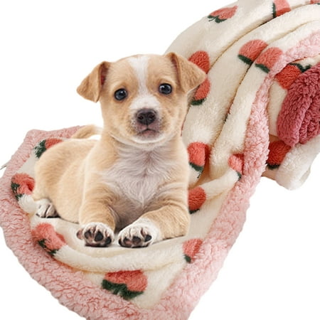 KYAIGUO Large Dog Blanket Pet Blankets for Dogs with Peach Pattern Premium Puppy Bed Pet Supplies