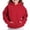 Red, variant on Zecgelong Girls Fleece Hooded Sweatshirt Warm Thickened Pullover With Cuffed Sleeves For Toddler And Big Kids Casual Outerwear Black,Size 4-5 Years