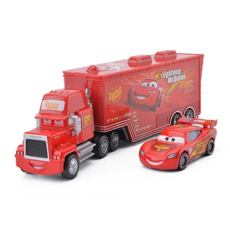 Disney Pixar Cars 2 3 Lightning Mcqueen Cruz Ramirez Mack Uncle 1:55 ...