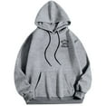 thumbnail image 1 of Men's Fall Winter Plus Size Hoodless Pullover Fashion Top Hop Oversized Crew Neck Sweatshirt Garment, 1 of 4