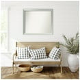thumbnail image 2 of Amanti Art Custom Framed Wall and Bathroom Mirror (33 x 38 in.), Brushed Sterling Silver Frame, 2 of 7