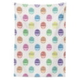 thumbnail image 3 of Ambesonne Emoji Tablecloth Rectangular Table Cover, Spring Floral Happy Character, 60"x90", Ivory Pale Purple Seafoam, 3 of 4