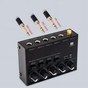 Ultra Compact Audio Mixer KTV Karaok 4 Channel Professional Sound Mixer Ultra Low Noise 4Channel Audio Line Mixer