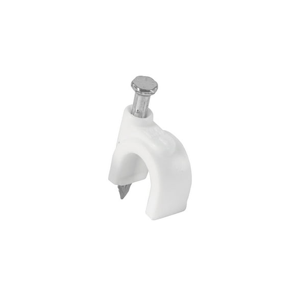 Grapa para cable redondo, 6 mm, blanca, bolsa 500 piezas Volteck Volteck GCU-6BG