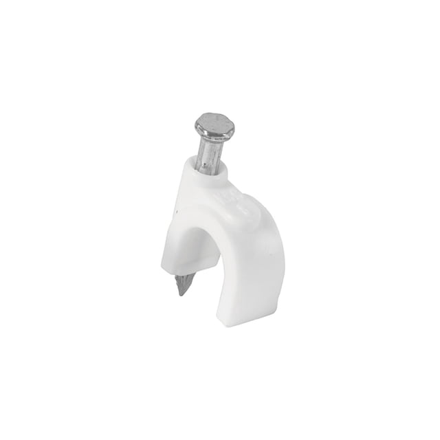 Grapa para cable redondo, 6 mm, blanca, bolsa 500 piezas Volteck Volteck GCU-6BG