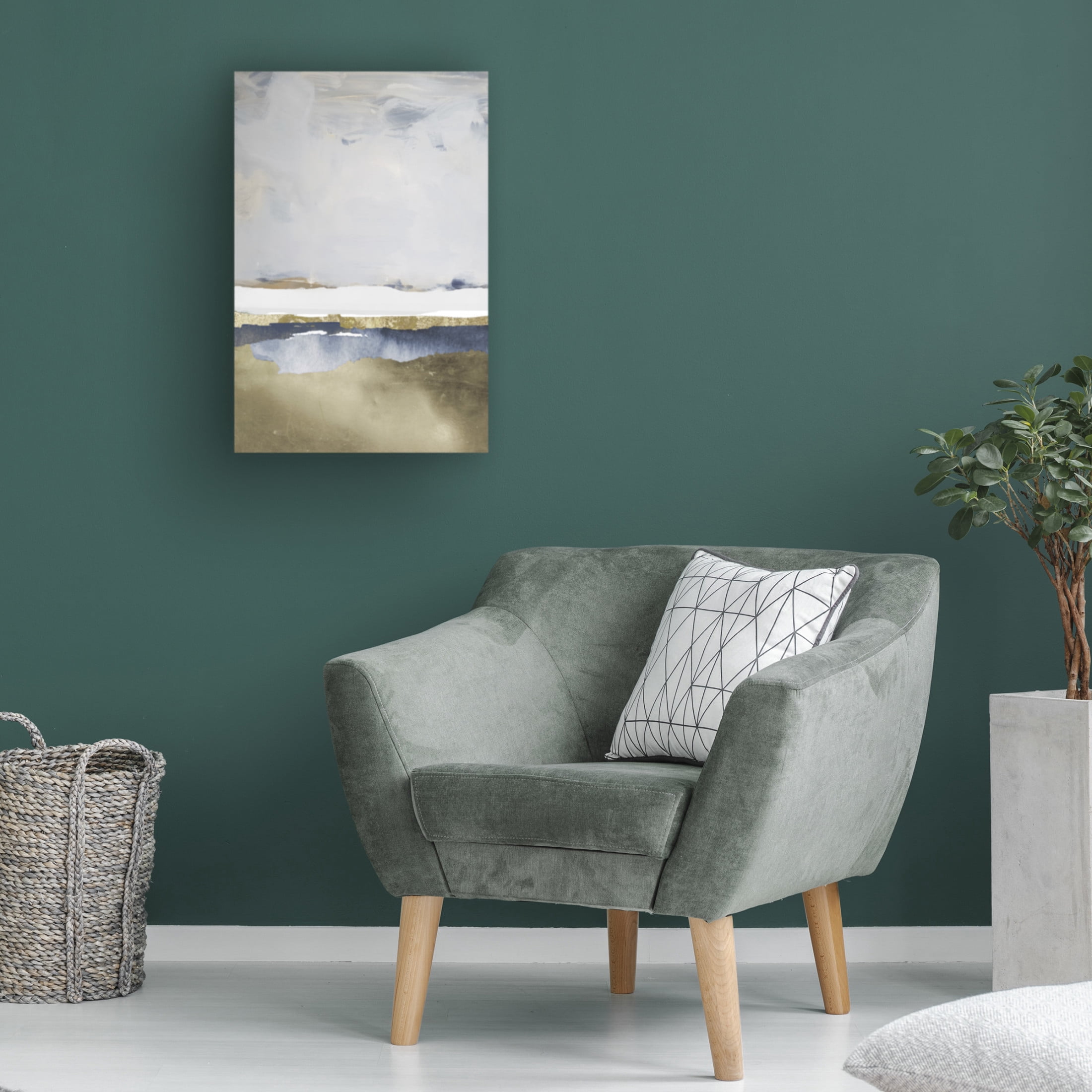 Canvas Wall Art - Sasha 'Little Lake' Wall Art for Living Room, Bedroom, or Office Décor by Trademark Fine Art - 12 x 19 Inches