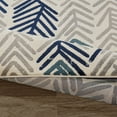 thumbnail image 4 of Ottomanson Diagona Modern Floral 5x7 Area Rug, 5'3" x 6'11", Gray/Ivory/Navy, 4 of 5
