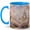 Blue, variant on Magic Book Coffee Mug, Fairy Garden Mug for Women, Watercolor Open Book with Fairy, Flowers, Butterflies and Castle, Ceramic 11 Oz Cup