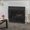 Black + Iron+2, variant on YANGXUN Gold Single Panel Iron Fireplace Screen Modern Overlapping Circle Mesh Fire Spark Guard Screen 41.1W x 31.1H Single Box