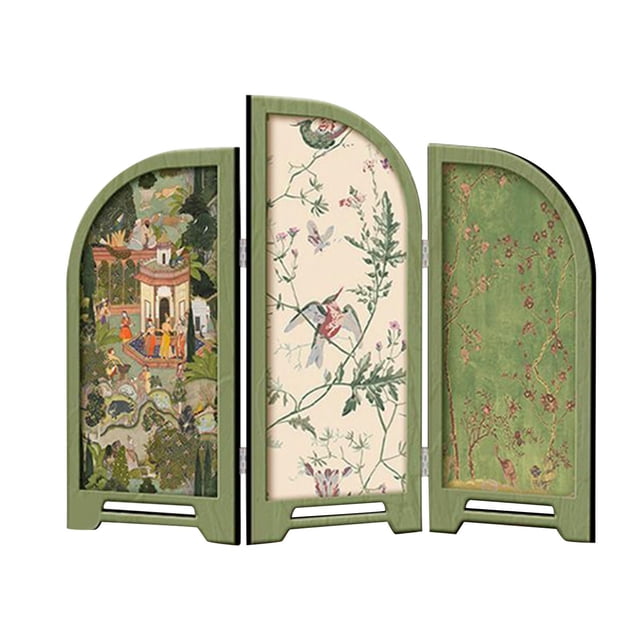 jifeng Mini Écran Pliant Pièce d'Ornement pour Cheminée Chambre Décoration Maison S