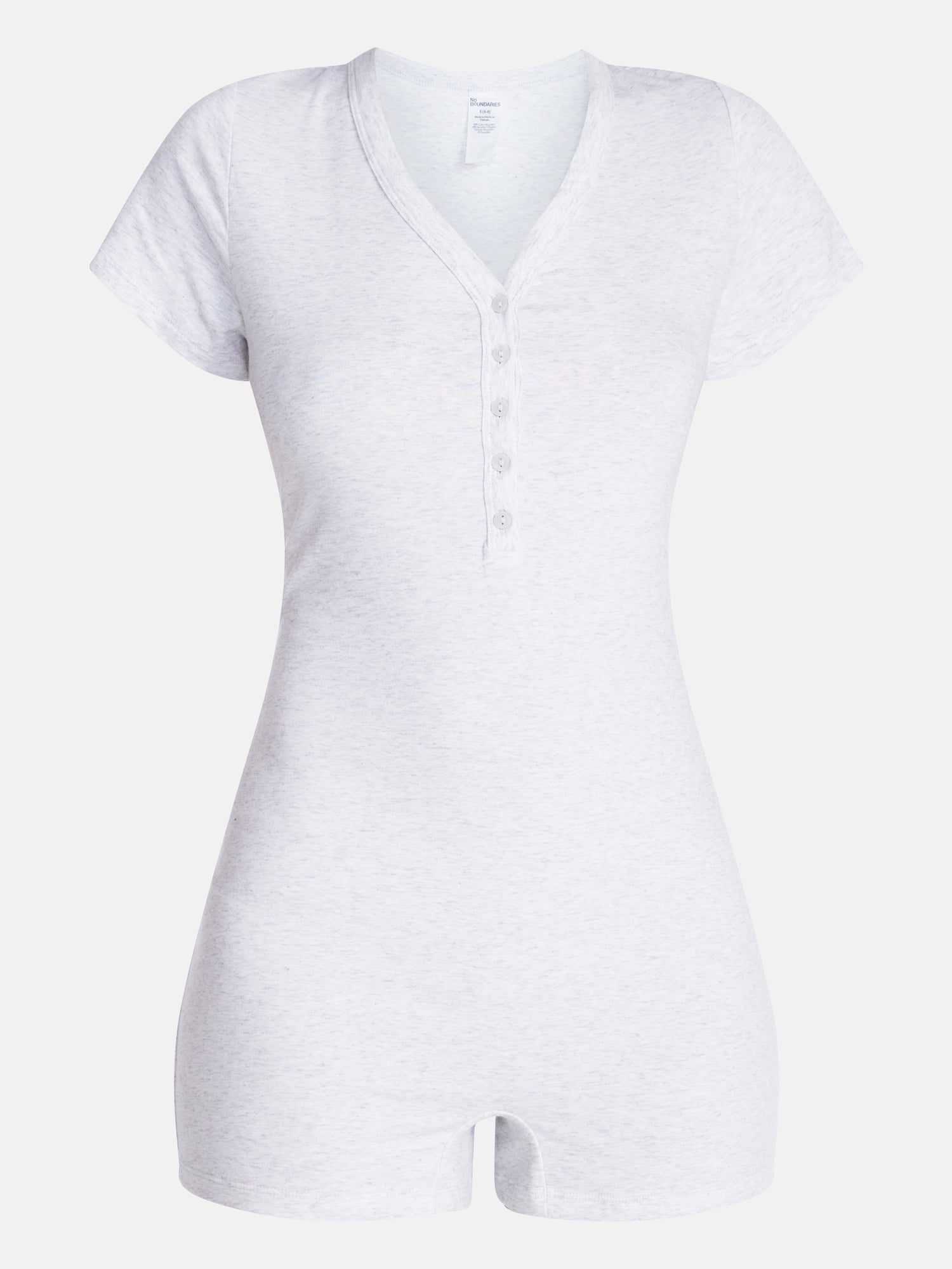 No Boundaries Cloud Core Sleepwear Romper, Women's XXS-3X