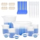 thumbnail image 1 of Vasos Medidores de Silicona para Resina, Suministros de Resina con Vasos de Silicona de 600 Ml y 250 Ml + 100 Ml, Vasos para Mezclar Resina, 1 of 5