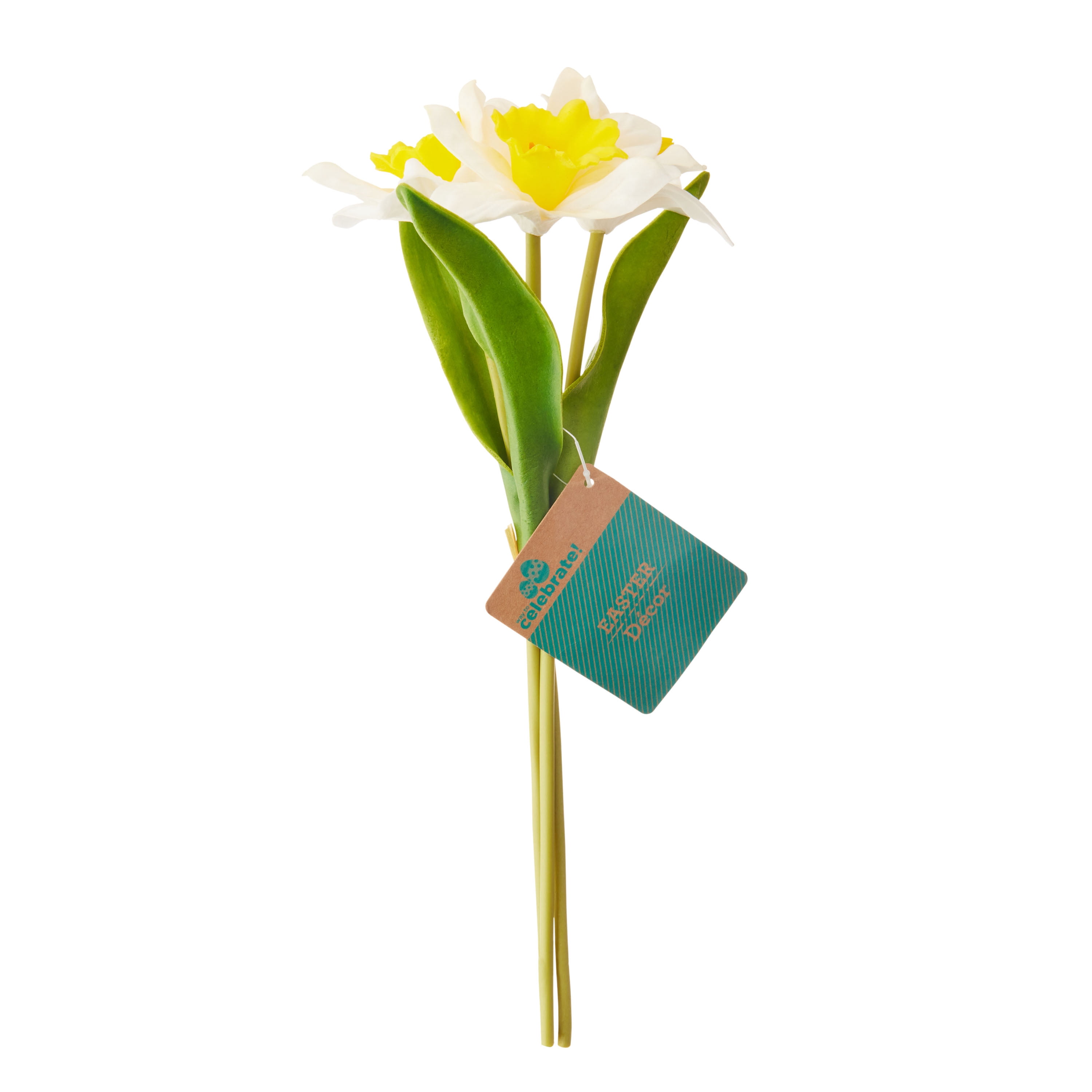 Easter Artificial Yellow and White Daffodil Decor, 12 in, by Way To Celebrate