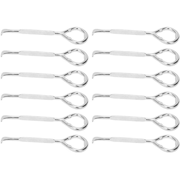 Steel Paint Can Opener, 12Pcs M10 Paint Bucket Opening Tool, 2 in 1 Oil Paint Can Lid Remover and Bottle Opener, Metal Can Opener for Oil Paint Bucket Beer Bottle and Can