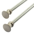 thumbnail image 2 of Deco Window 48" To 84" Adjustable Curtain Rod with Finial & Bracket Set - Nickel, 5/8 Inch Diameter, 2 of 7
