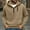 Khaki a, variant on Zylanna Men's Hooded Sweatshirts with Pockets, Solid Color Casual Half-Zip Soft & Warm Sport Hoodies Pullover for Men Black