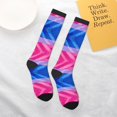 thumbnail image 6 of Bisexual Pride Flag Knee High Socks for Women Long Leg Warmers Socks, 6 of 7