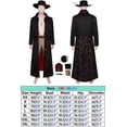 thumbnail image 3 of Disfraz de Cosplay de Dracule Mihawk, sombrero de fantasía, collar, pieza de acción en vivo para TV, disfraz para adultos, ropa de fiesta de Halloween de fantasía para hombres, 3 of 5