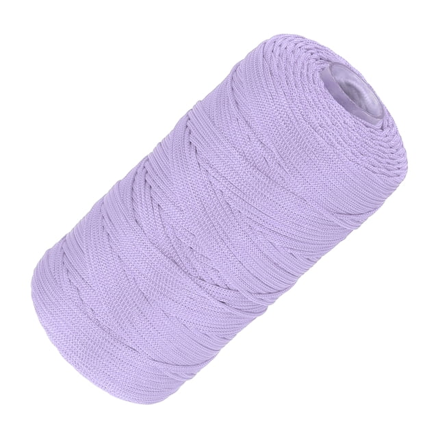 Cuerda de nylon Uxcell 1.5mm x 218 yardas hilo trenzado cordón de cuentas para suministros de fabricación de joyas púrpura claro