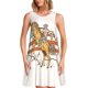 thumbnail image 1 of Fotbe Vintage Wild West Cowboy Vestido de Verano sin Mangas para Mujer – Vestido Midi Línea A, Estilo Camiseta Floral, Vestido Playero Casual y Fluido, 1 of 7
