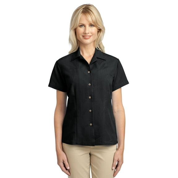 Patterned Easy Care Camp Shirt