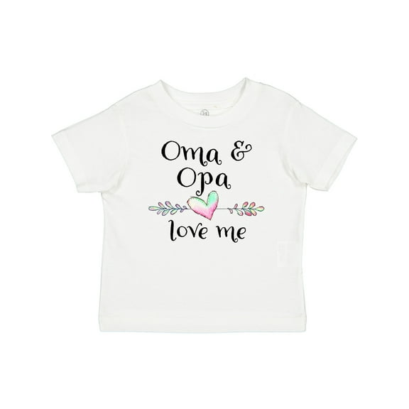 Inktastic Oma and Opa Love Me- Heart Grandchild Boys or Girls Baby T-Shirt