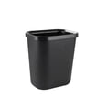 thumbnail image 1 of Wosthever Cuarto de baño Protección contra incendios Cubo de basura 8L Capacidad Aspecto limpio Cubo de basura Hotel Oficina Llama Suministros de limpieza para el hogar Negro 8L+Anillo, 1 of 6