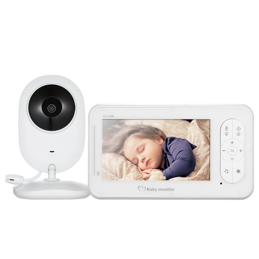 4.3 inches Color LCD Wireless Digital Video Baby Monitor with Lullabies