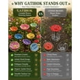 thumbnail image 6 of Bee Watering Station for Garden Cups Bird Butterfly Bees Ceramic Drinking and Water Bath Feeder Cup Blossoms Flowers Shaped Design Poppies Bowl Wildlife Feeding 5PCS Watring Pollinator, 6 of 7