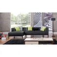 thumbnail image 2 of AE-LD818 2-piece Black Faux Leather Sectional - Right Sitting, 2 of 4