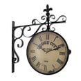 thumbnail image 1 of Double Sided Dodge City Station Hanging Wall Clock, 1 of 4