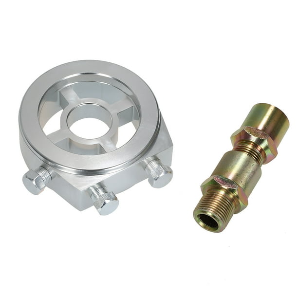 Universal Car Oil Filter Cooler Sandwich Plate Adapter for Oil Temperature & Oil Pressure