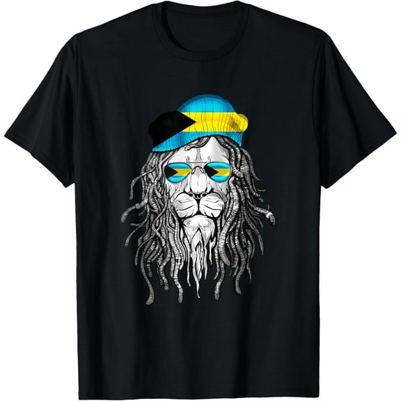 Bahamas T-Shirt Bahamer Flag Lion Tee Bahamas Shirt T-Shirt