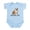 Sky Blue, variant on - Momma's Boy Baby Light Bodysuit - Baby Light Bodysuit, Size Newborn - 24 Months