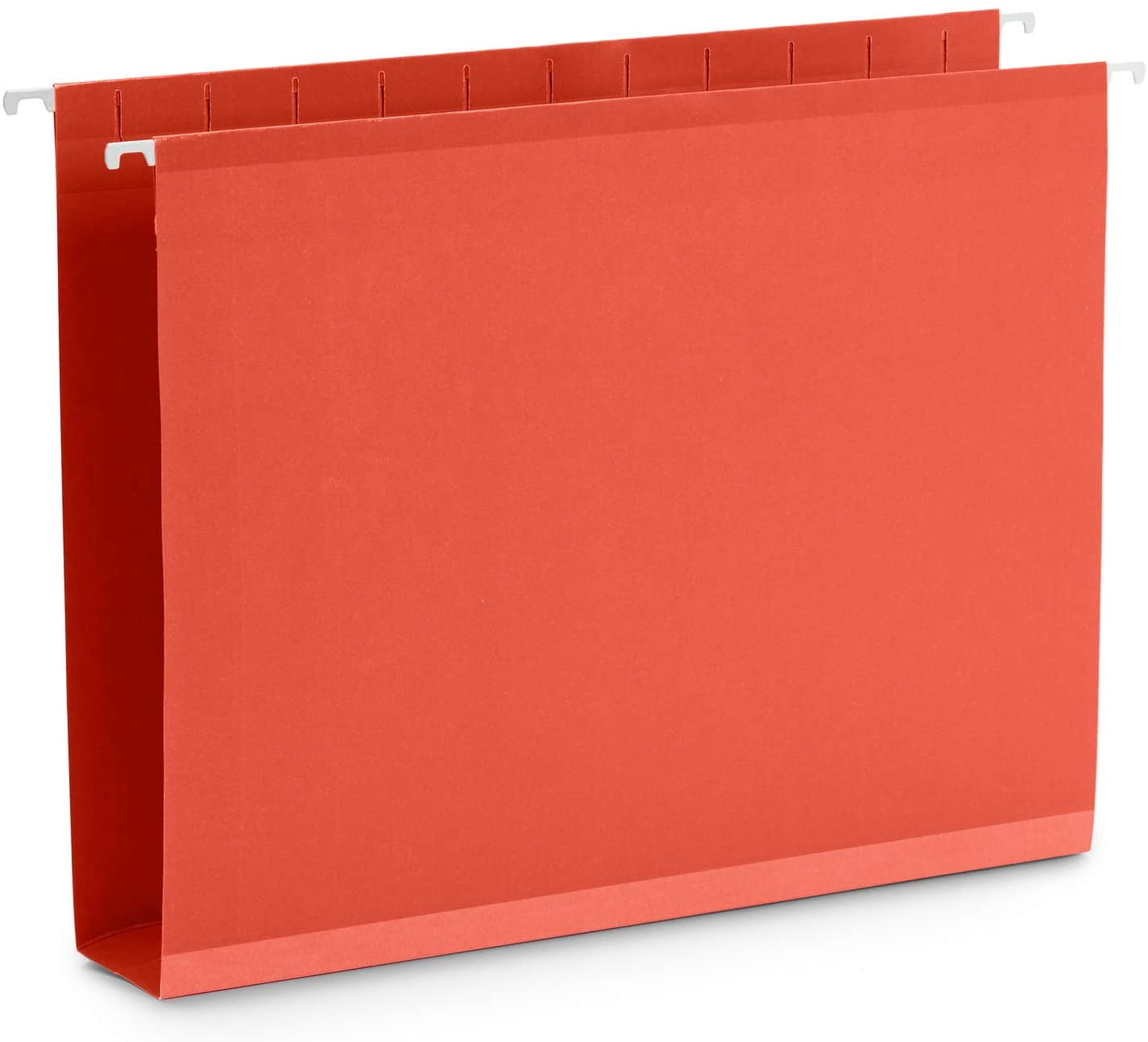 25 Extra Capacity Hanging File Folders Letter Size 2 Inch Expansion, Expanding Hanging File Folders, Wide, Expandable, Reinforced 12pt Paper, Assorted Colors
