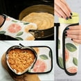 thumbnail image 5 of Yayeee Oven Mitts and Pot Holder Set of 2 Heat Resistant Kitchen Gloves Baking Hot Pad, Watercolor Orange, 5 of 5